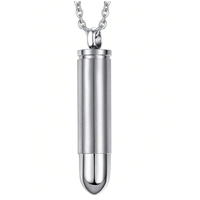 1-piece Urn Necklace For Ashes For Men And Women - Black