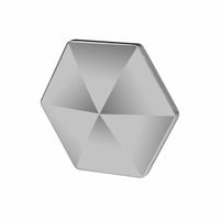 Fidget Flipo flop Hexagonal Kinetic Skill Toy - Silver Silver