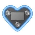 Solar-Powered Heart Shaped LED Neon Car Window Light - Pink