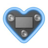 Solar-Powered Heart Shaped LED Neon Car Window Light - Pink