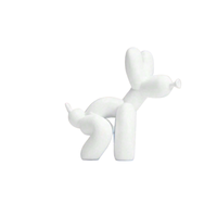 Balloon Dog Poo Sculpture - Black