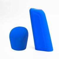 Silicone Automobile 5 Speed Manual Transmission Handbrake Gear Lever Cover - Blue Blue