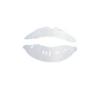 3D Kisses - Acrylic Lips - Wall Mirror Sticker Set - Silver Silver