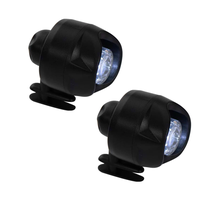 Mini Shoe Headlights- Night walking - Shoe Charm - Black Black