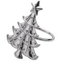 Napkin Ring - Xmas Tree - Silver Silver