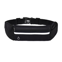 Sweatproof Running Waist Bag - Black Black