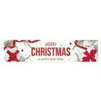 Cabs Christmas Welcoming Banner - White White