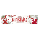 Cabs Christmas Welcoming Banner - White White
