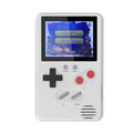 Handheld Game Console - Retro Gaming Console - Rechargeable Game Boy - White White