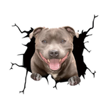 Staffordshire 3D Car Sticker Decal - Black