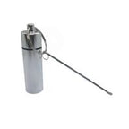 Aluminum Snuff Bottle with Attached Spoon - Black