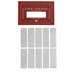 Valentines - Date Night - Love Coupon - Scratch and Win - Red Red