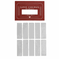 Valentines - Date Night - Love Coupon - Scratch and Win - Red Red