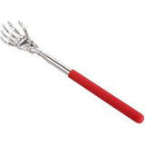 Telescopic Extendable Skeletal Hand Back Scratcher - 20-55cm - Green