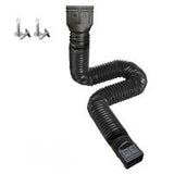 Flexible Rain Gutter Drain Downspout Extender for Garden Yard - White