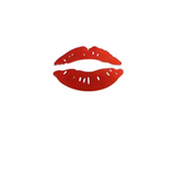 3D Kisses - Acrylic Lips - Wall Mirror Sticker Set - Silver