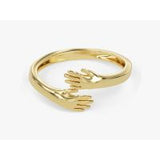Love Hug Ring - Adjustable - Gold Gold