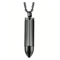 1-piece Urn Necklace For Ashes For Men And Women - Black Black