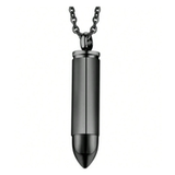 1-piece Urn Necklace For Ashes For Men And Women - Black Black