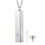 1pc Urn Necklace For Ashes For Men And Women - Black