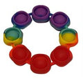 Fidget Bracelet Pop it Dimple - Rainbow Rainbow