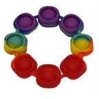 Fidget Bracelet Pop it Dimple - Rainbow Rainbow
