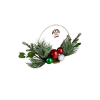 XMAS TABLE DECOR PINE CENTRE PIECE 30cm - Green
