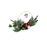 XMAS TABLE DECOR PINE CENTRE PIECE 30cm - Green