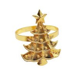 Napkin Ring - Xmas Tree - Silver