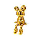 2 Piece Cartoon-Style Sitting Figurines - Gold Gold