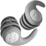 Block out snoring -Noise Reduction - Silicone Earplugs - Grey Grey