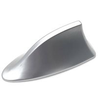 2023 Universal FM Radio Shark Fin Car Antenna Aerial Roof Signal Enhancer - Silver Silver
