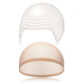 Bald Outfit Cosplay Accessories Set with Latex Bald Hat - White White