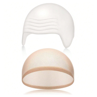 Bald Outfit Cosplay Accessories Set with Latex Bald Hat - White White