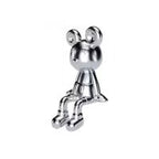 2 Piece Cartoon-Style Sitting Figurines - Gold