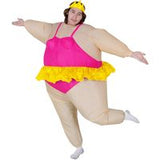 Inflatable Fat Ballerina Dancer Costume - Pink Pink