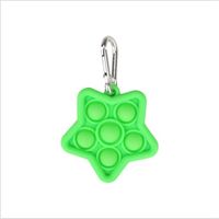 Fidget , Mini Portable Pop It Fidget Bubble Popping Sensory Fidget Star - Green Green