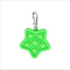 Fidget , Mini Portable Pop It Fidget Bubble Popping Sensory Fidget Star - Green Green