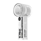 Transparent Mecha Ice Cooling Pad Fan High Speed Handheld Digital Display - White White