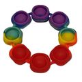 Fidget Bracelet Pop it Dimple - Rainbow