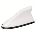 Cabs- Car Shark Fin Solar Flashing Light Dummy Antenna - White White