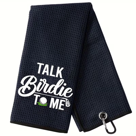 Golf Towel- Talk Birdie To Me