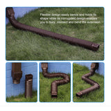 2-Pack Rain Gutter Downspout Extensions Flexible, Drain Downspout Extender