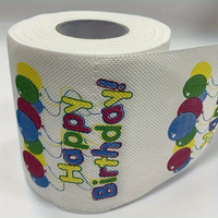 1 Piece Happy Birthday Printed Toilet Paper