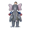 Inflatable Elephant Rider Costume for Adults Funny Outfit