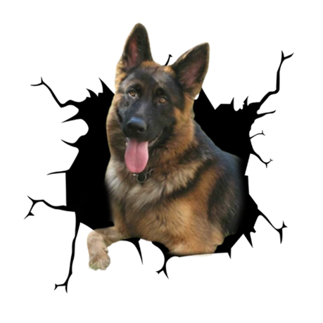 German Shepard 3D Car Sticker Decal