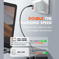 LDNIO- Super Quick Charger 65W Type-c To Lightning With 1M Cable -A3511Q