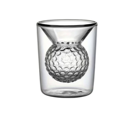 2 Piece Golf Ball Glass Cups
