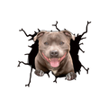 Michris Dog2 In Glass Vinyl Stickers