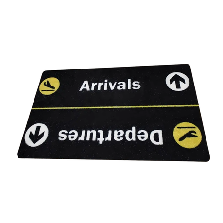 1pc Arrival & Departure Airplane Theme Door Mat